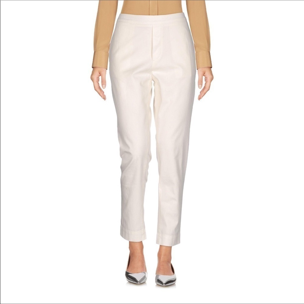 Sibel Saral Cropped White Pants